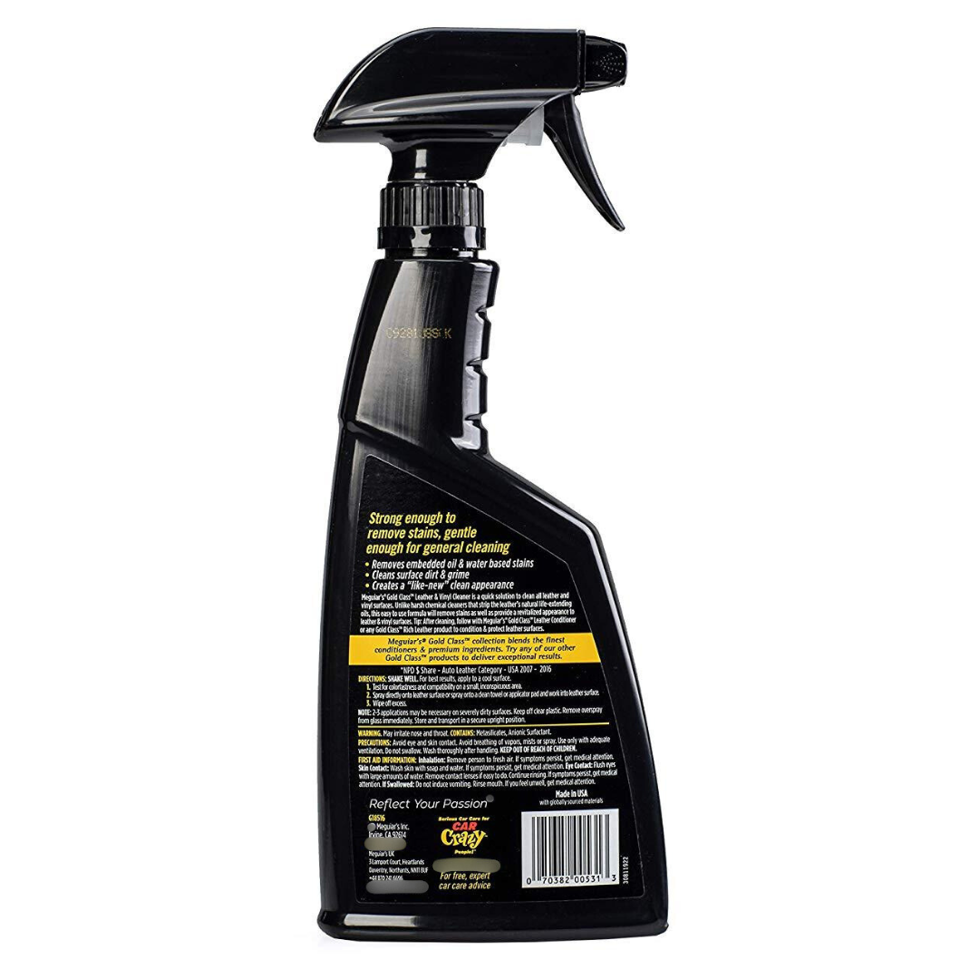 Meguiar's Gold Class Leather & Vinyl Cleaner 473ml / 16oz (G18516)