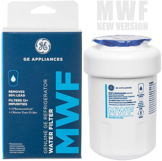 GE Appliances MWF Genuine GE Refrigerator Water Filter, New Version