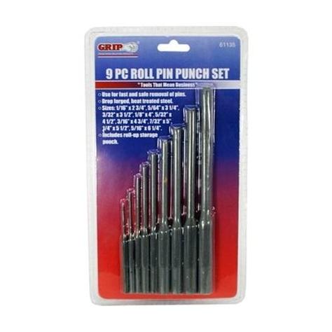 Grip 9 pc Roll Pin Punch Set (61135)