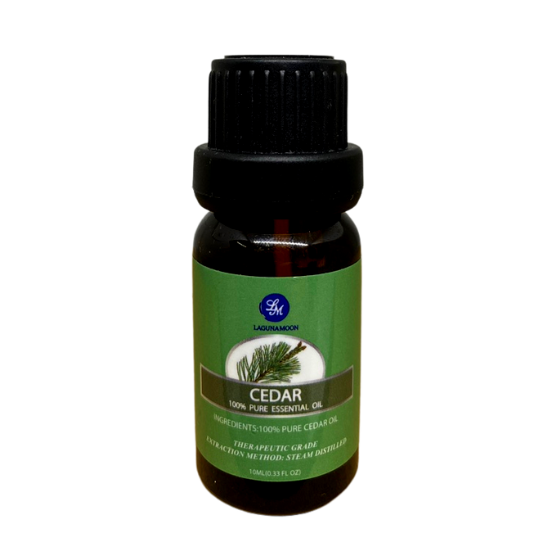 Lagunamoon 100% Pure Essential Oil Cedar 0.33 Fl Oz (10ml)
