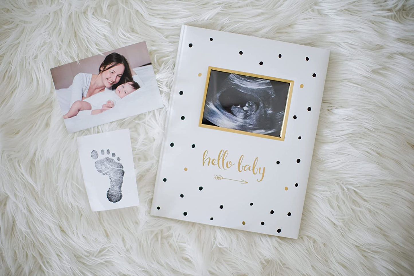 Baby Book Pearhead Hello Baby (Polka Dots)