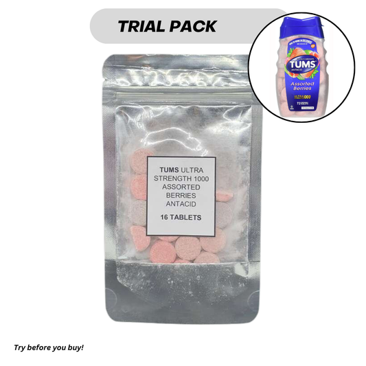 Trial Pack Tums Ultra Strength 1000 Assorted Berries 16 Tablets