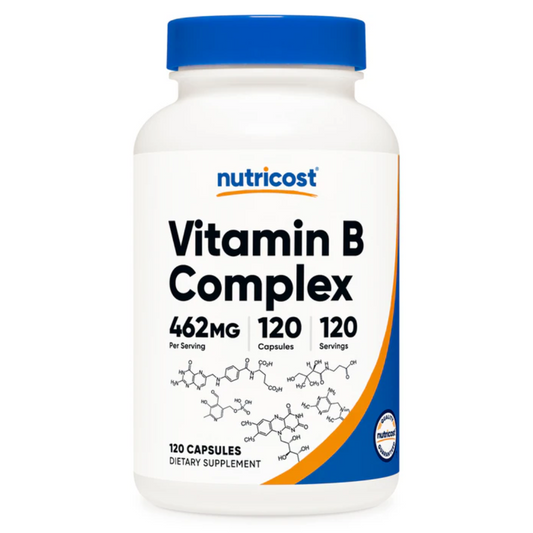 Nutricost Vitamin B Complex 462mg Supplement 120 Capsules