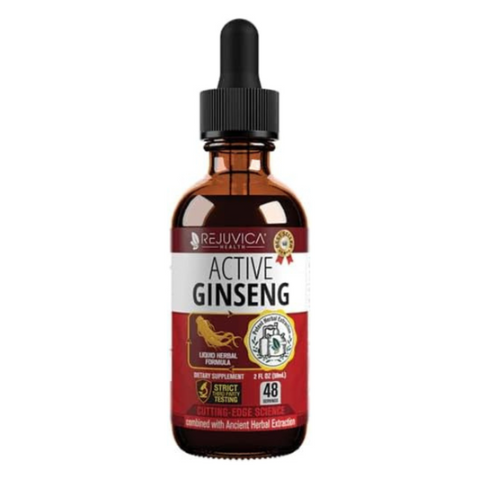 Rejuvica Health Active Ginseng Liquid Herbal Formula Supplement 2 fl oz / 59ml