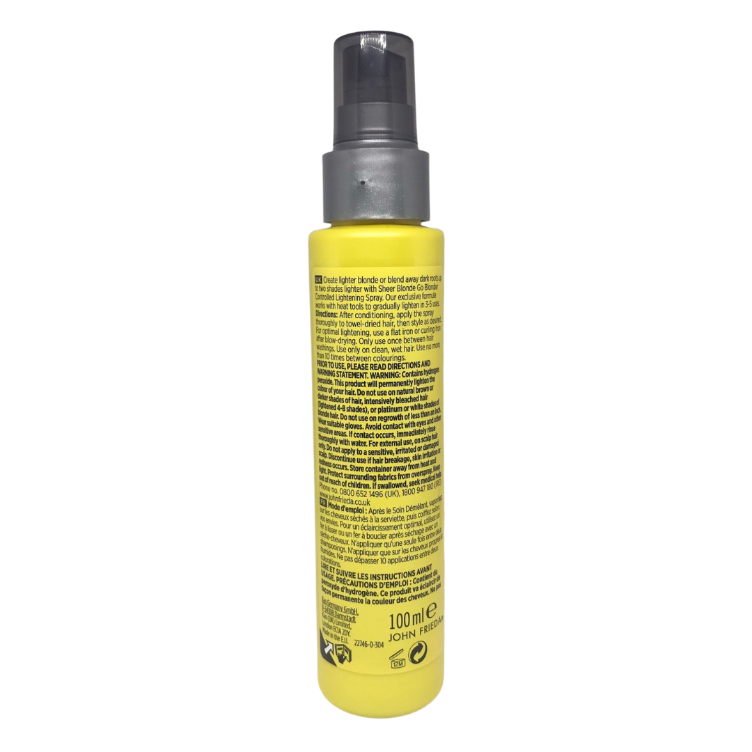 John Frieda Go Blonder Controlled Lightening Spray for Blonde Hair - 100 ml