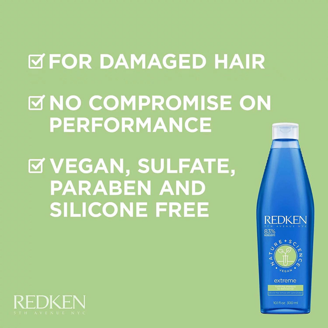 Redken Nature + Science Vegan Extreme Fortifying Shampoo -  10.1 fl. oz.