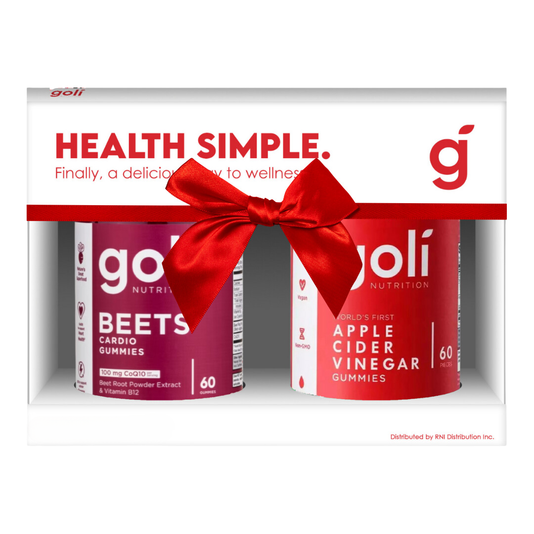 Goli 2 Pack Bundle Apple Cider Vinegar and Beets Cardio, 60 Gummies