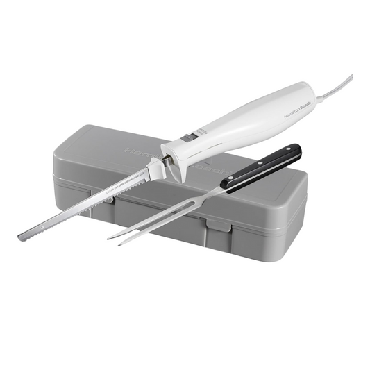 Hamilton Beach Electric Kitchen Knife with Fork & Case Set