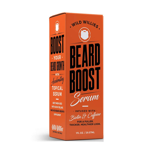 Wild Willies Beard Boost Serum Infused Biotin & Caffeine 1 fl oz / 29.57 ml