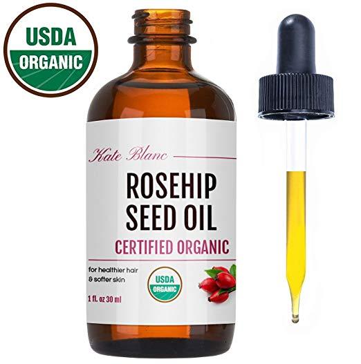 Kate Blanc Rosehip Seed Oil, Certified Organic, 1 fl.oz / 30ml