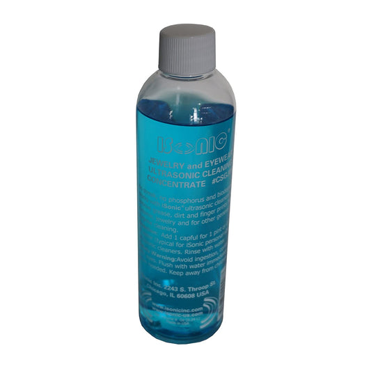 iSonic CSGJ01-8OZx1 Ultrasonic Jewelry Wear Cleaning Solution Concentrate Blue 8oz