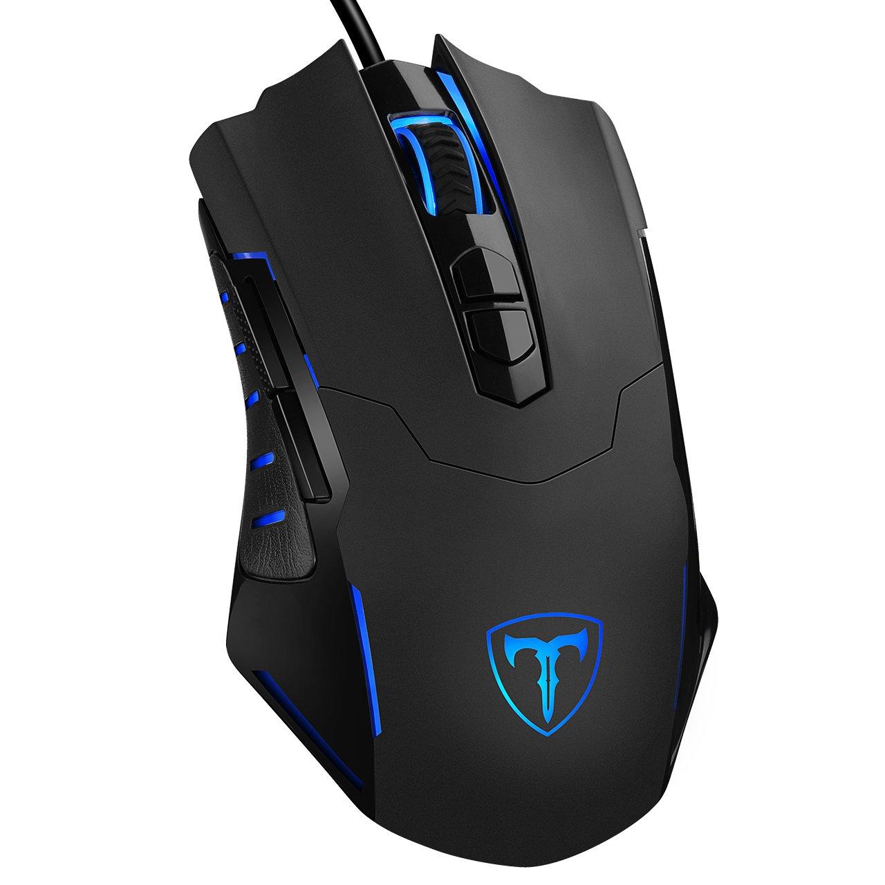 PICTEK Gaming Mouse Wired Ergonomic Game USB Computer Mice RGB Gamer Desktop Laptop PC Gaming Mouse