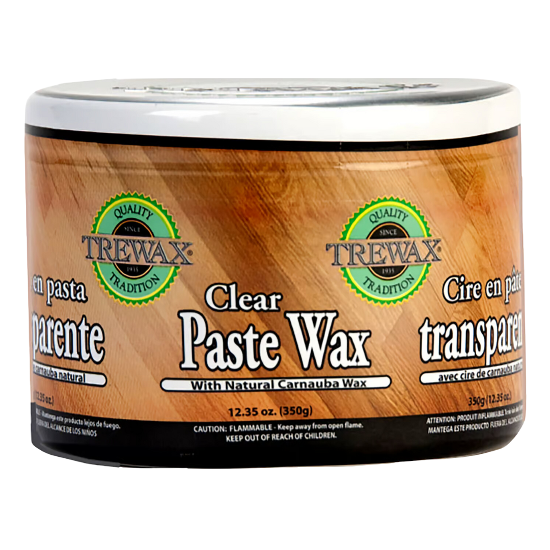 Trewax Clear Paste Wax With Natural Carnauba Wax 12.35 oz / 350g