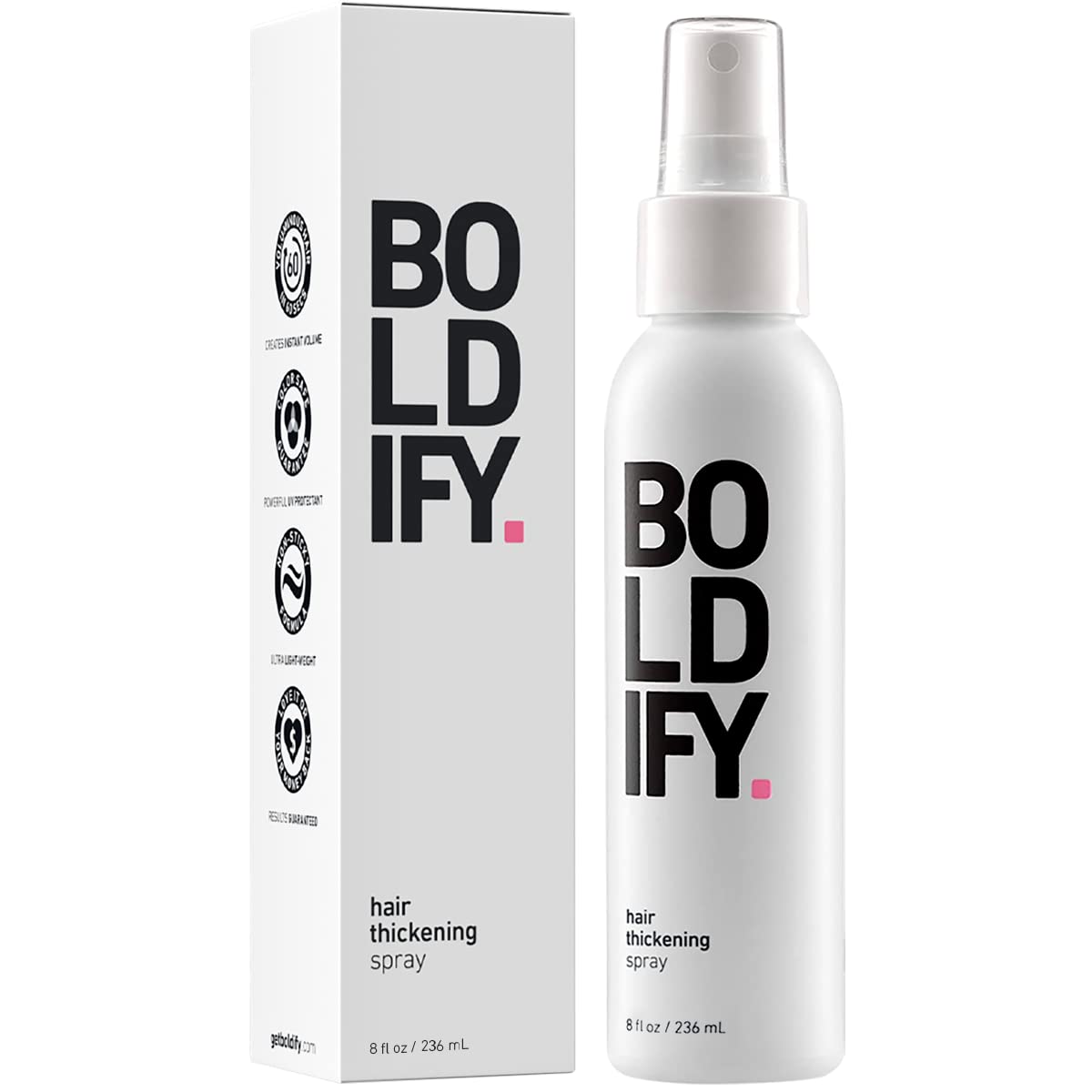 Boldify Hair Thickening Spray Stylist Recommended Volumizing Hair Products All Genders 236ml