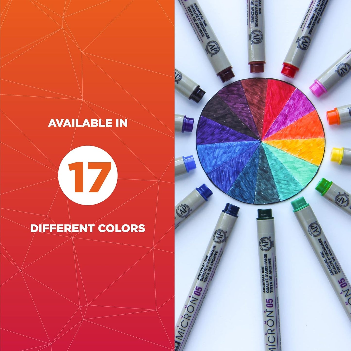 SAKURA Pigma Micron Fineliner Pens Assorted Point Sizes (6 Pens Stylos)