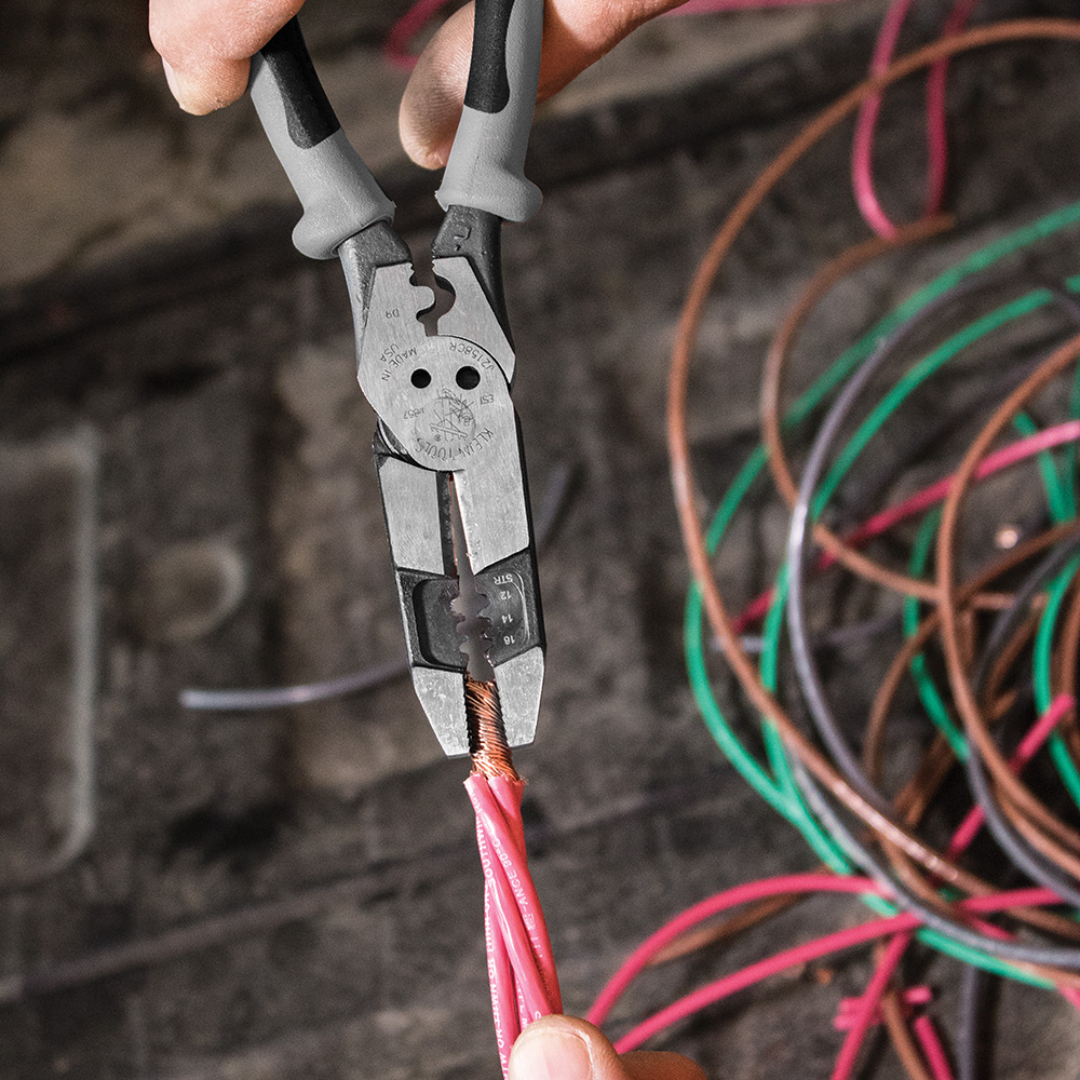 Klein Tools Hybrid Pliers - Crimping 8", J215-8CR