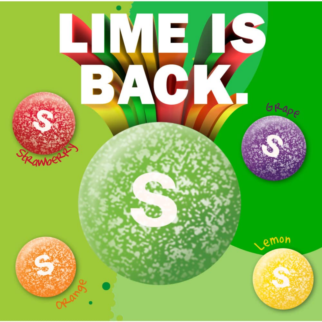 Skittles Sour Bite Size Candies, 1.80 oz / 51 g