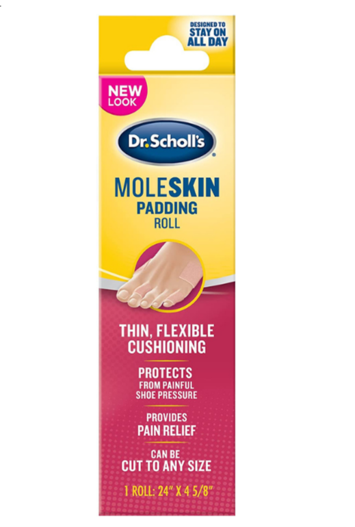 Dr. Scholls MoleSkin Padding Roll Thin Flexible Cushioning 1Roll 24" x 4 5/8"