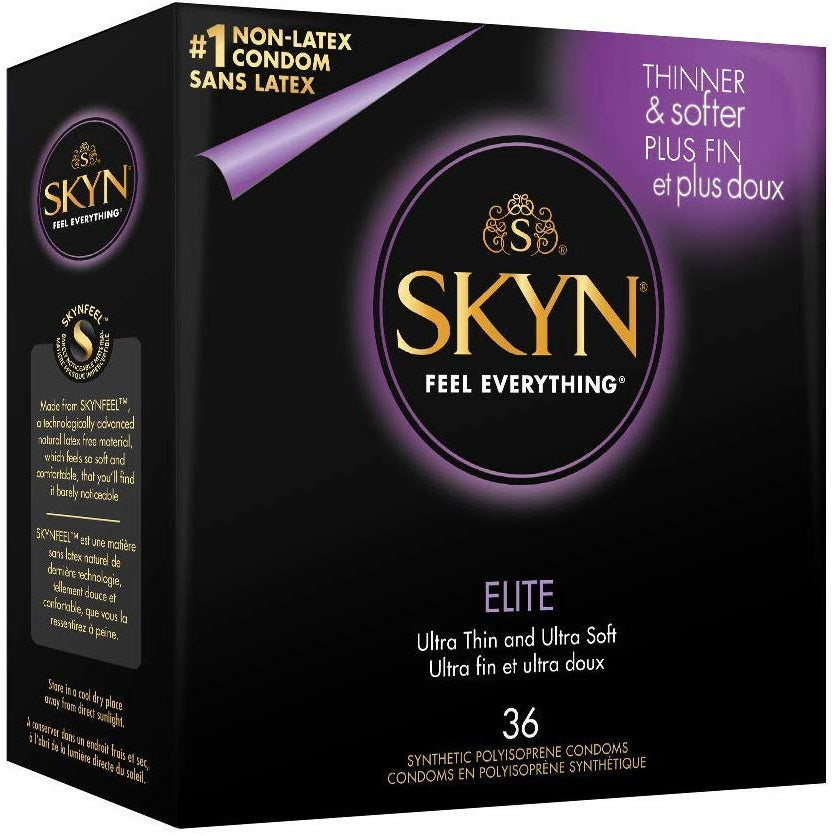 LifeStyles SKYN Elite Ultra Thin & Soft Value Pack, 36 Lubricated Condoms (PACKAGING MAY VARY)