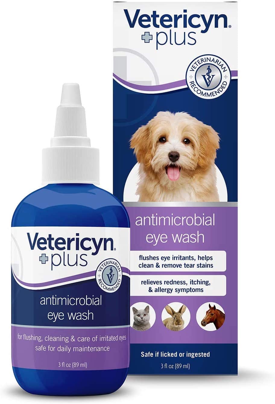 Vetericyn Plus Pet Eye Wash Relieves Redness & Itching, 3 fl.oz / 89ml