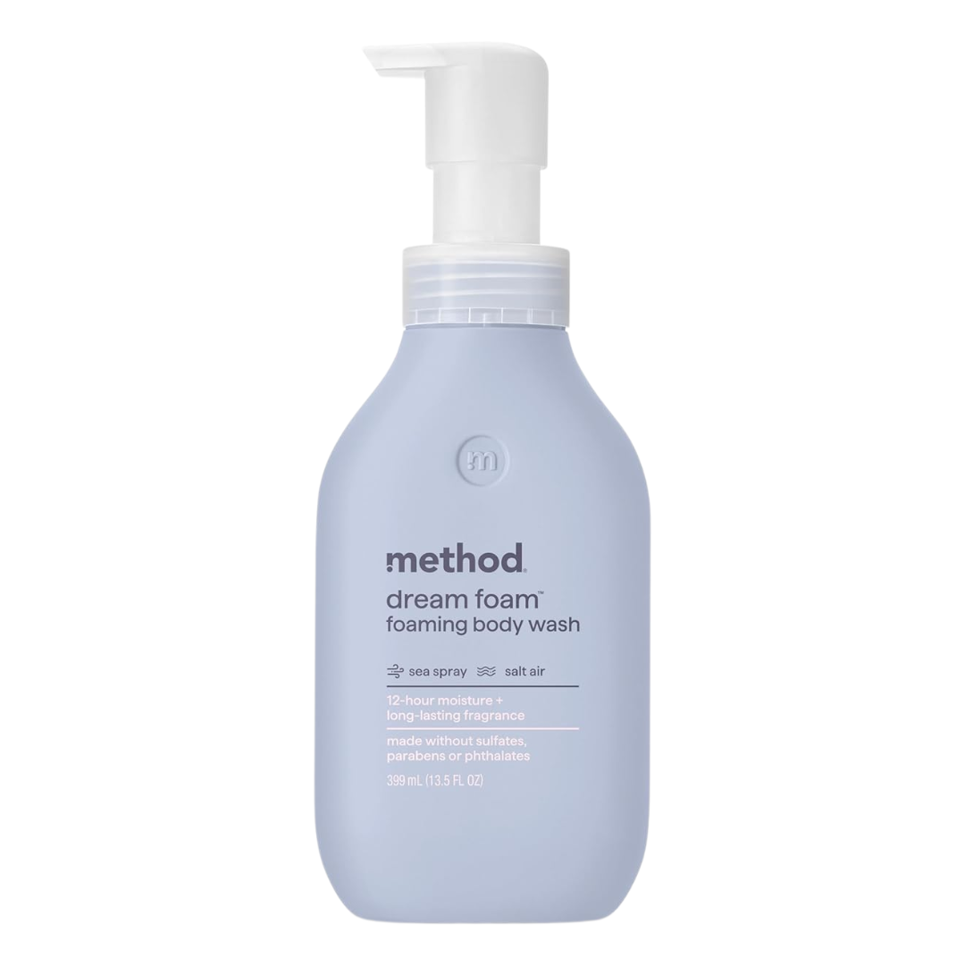 Method Dream Foam Foaming Body Wash Sea Spray + Salt Air, 399 ml / 13.5 oz