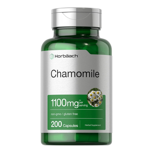 Horbaach Chamomile 1100mg Supplement 200 Capsules