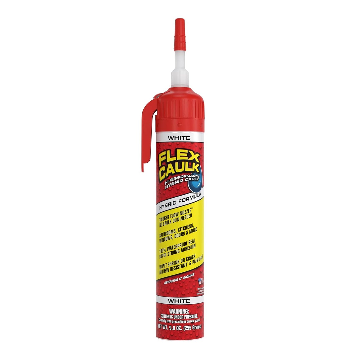 Flex Caulk  Hybrid Polymer Sealant White, 255 g / 9 oz