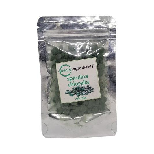 Trial Size Microingredients Spirulina Chlorella, 100 Tablet