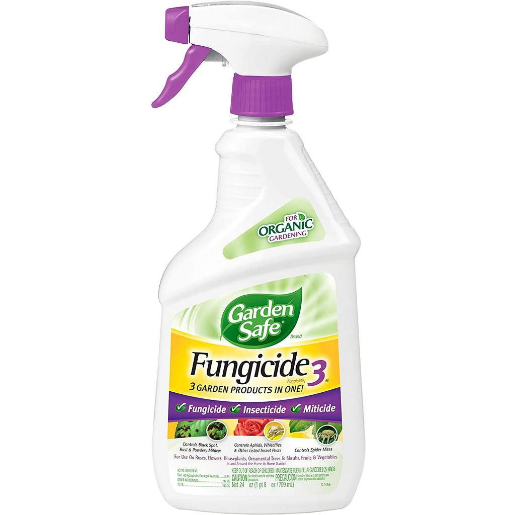 Garden Safe Brand Fungicide3, Ready-to-Use, 709 ml / 24 fl oz