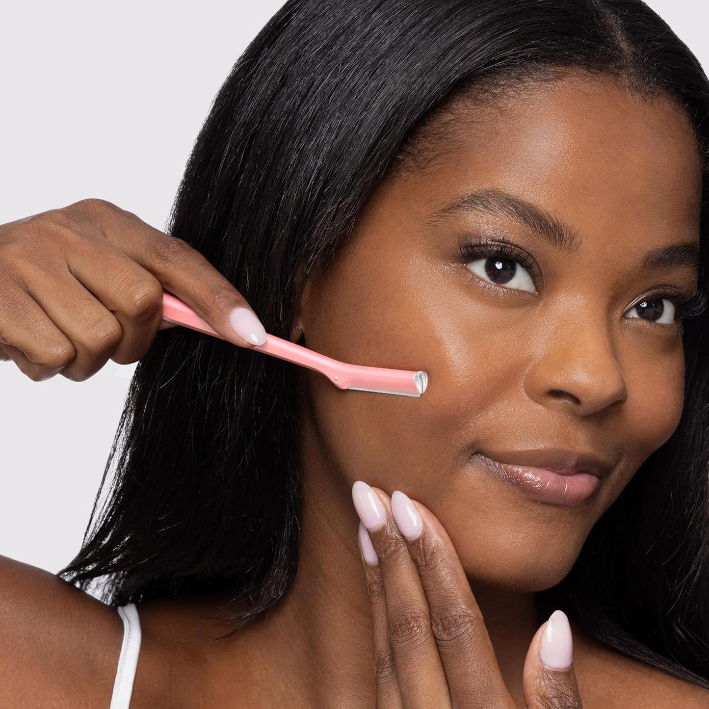 Tweezerman Facial Shaver Tea Rose Color, 1 Count