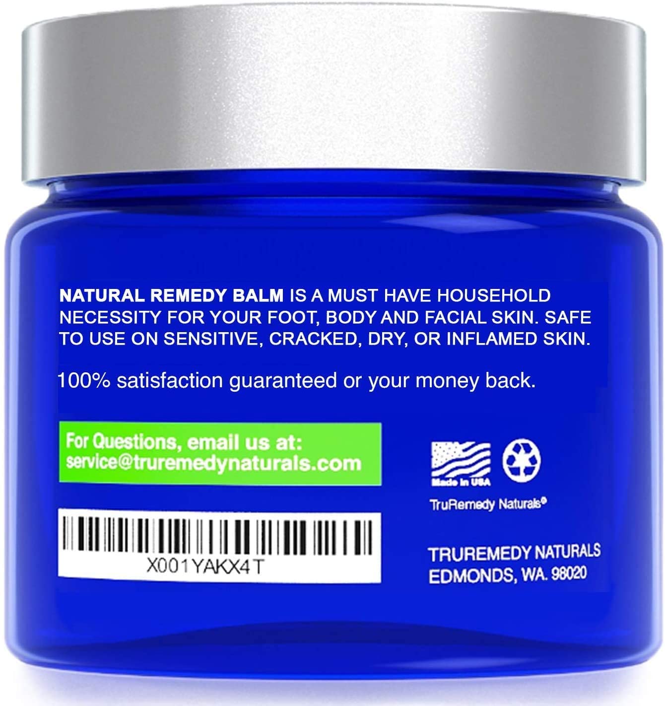 TruRemedy Naturals, Natural Remedy Foot & Body Balm with Tea Tree, Lavender & Eucalyptus, 2 oz.