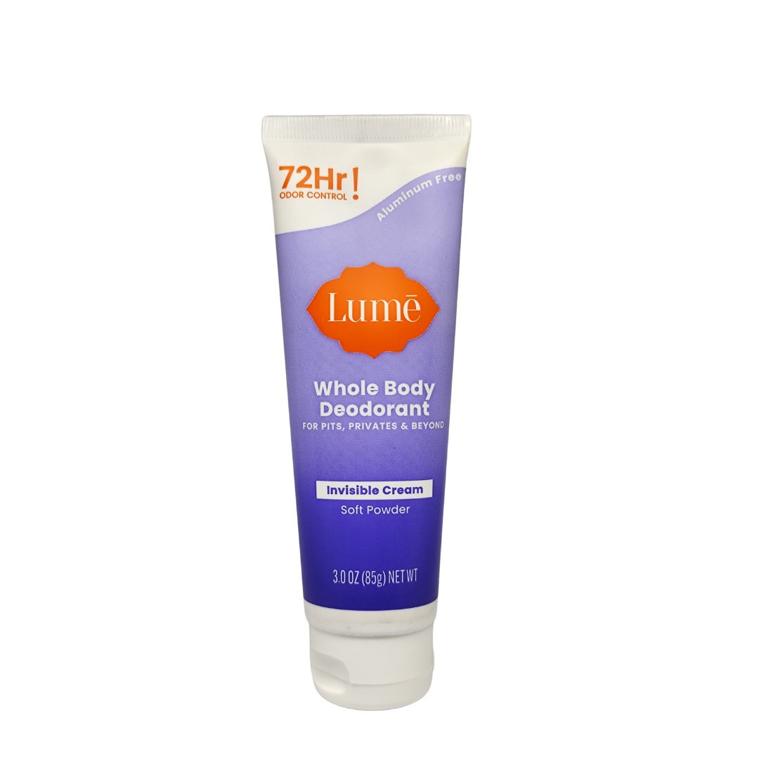 Lume Invisible Cream Whole Body Deodorant Naturally Scented, 85 g / 3 oz