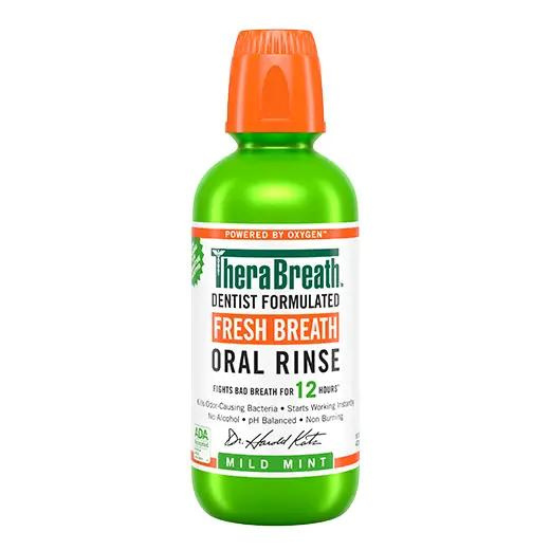 TheraBreath Dentist Formulated Fresh Breath Oral Rinse 16 oz (Mild Mint)