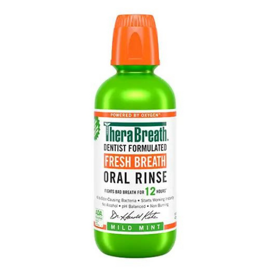 TheraBreath Dentist Formulated Fresh Breath Oral Rinse 16 oz (Mild Mint)