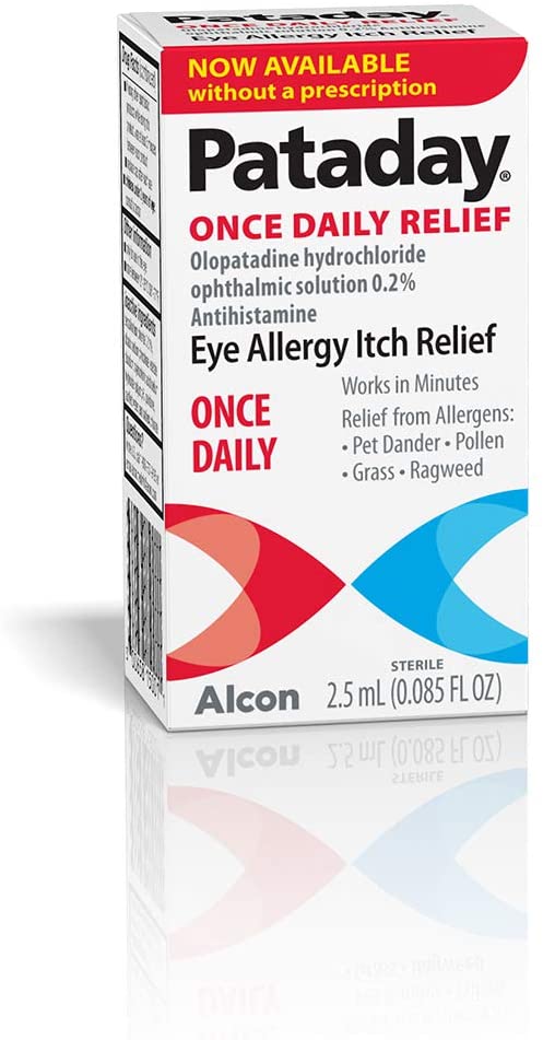 ALCON Pataday Once Daily Relief Eye Allergy Drops, 0.085 fl.oz / 2.5 ml (NO BOX)