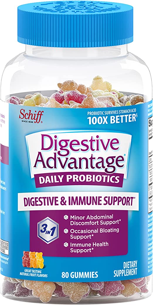 Schiff Daily Probiotic, Digestive Advantage (80 Gummies)