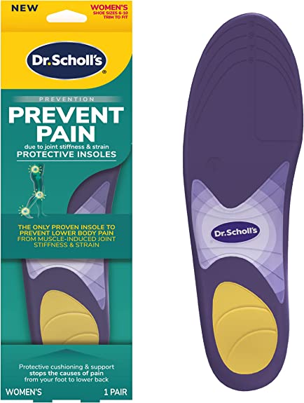 Dr. Scholl's Prevention Lower Body Protective Insoles Trim to Fit Inserts Women's 6-10 - 1 Pair