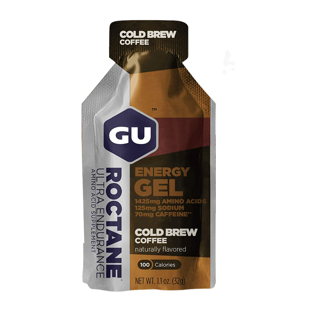 EXPIRY 05/2026 GU Roctane Ultra Endurance Energy Gel Cold Brew Coffee 1.1 oz / 32g (1 Packet)