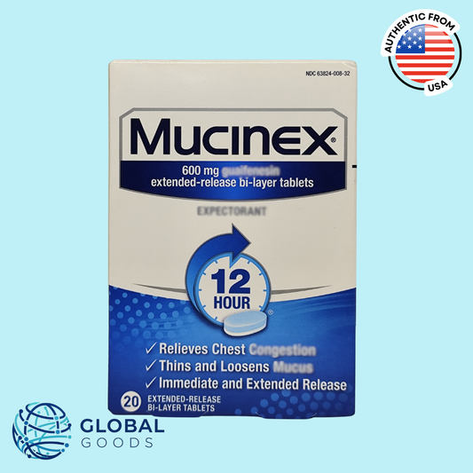 Mucinex 600 mg Extended-Release Bi-Layer, 20 Tablets