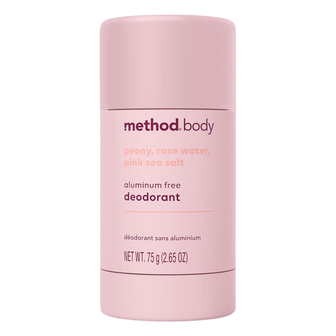 Method Body Deodorant Peony, Rose Water & Pink Sea Salt, 75 g / 2.65 oz