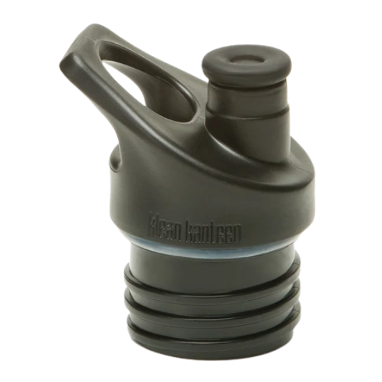 Klean Kanteen Sport Cap 3.0 Water Bottle Cap with Safe and Soft Silicone Spout, Black