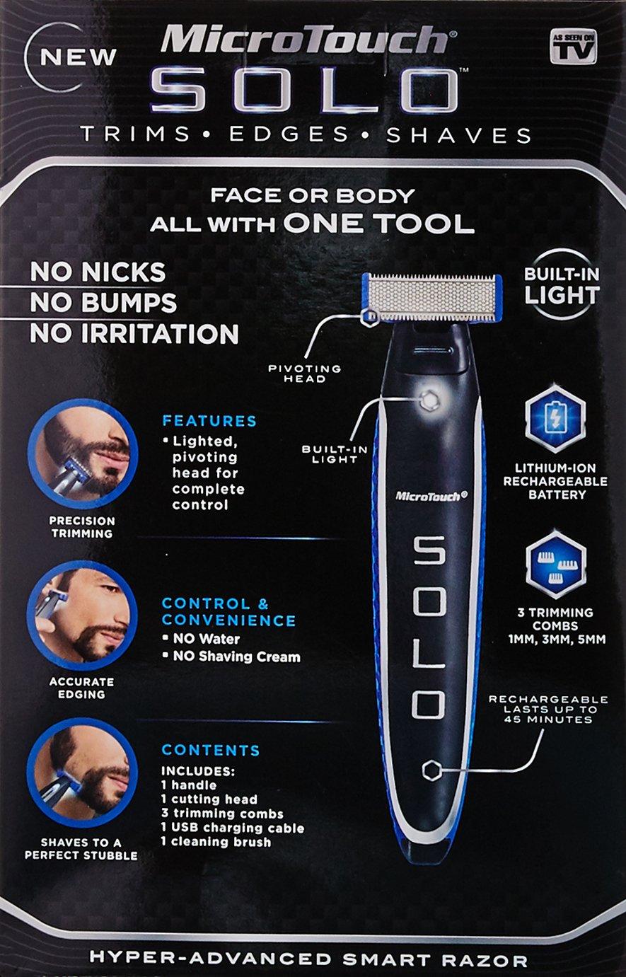 Micro Touch SOLO Rechargeable Full Body Trimmer and Shaver
