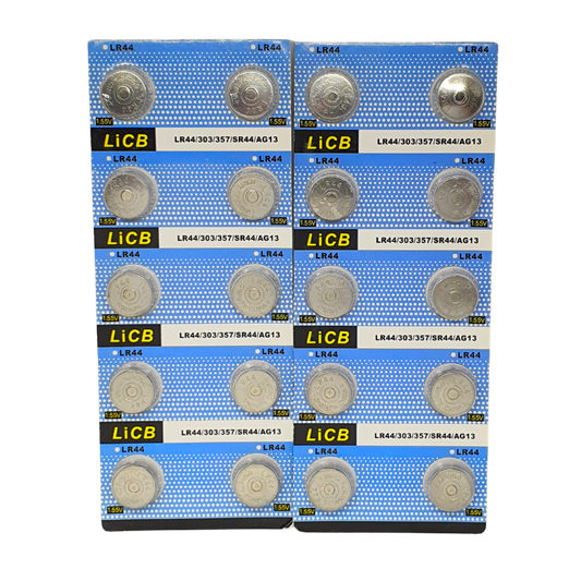 LiCB LR44 AG13 357 303 SR44 Battery 1.5V Button Coin Cell Batteries (20 Pack)