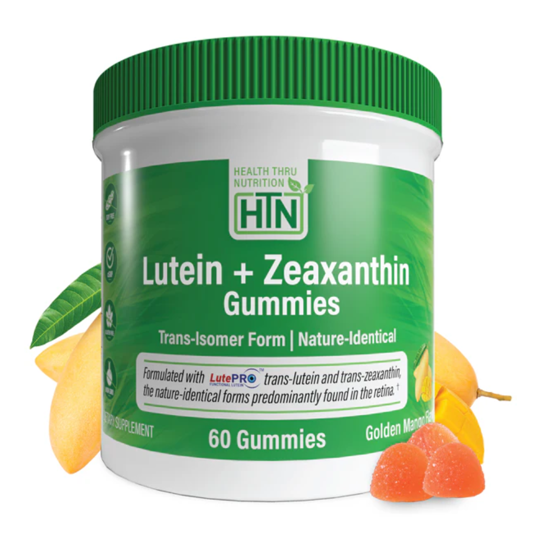 Health Thru Nutrition Lutein + Zeaxanthin Golden Mango Gummies, 60 Count