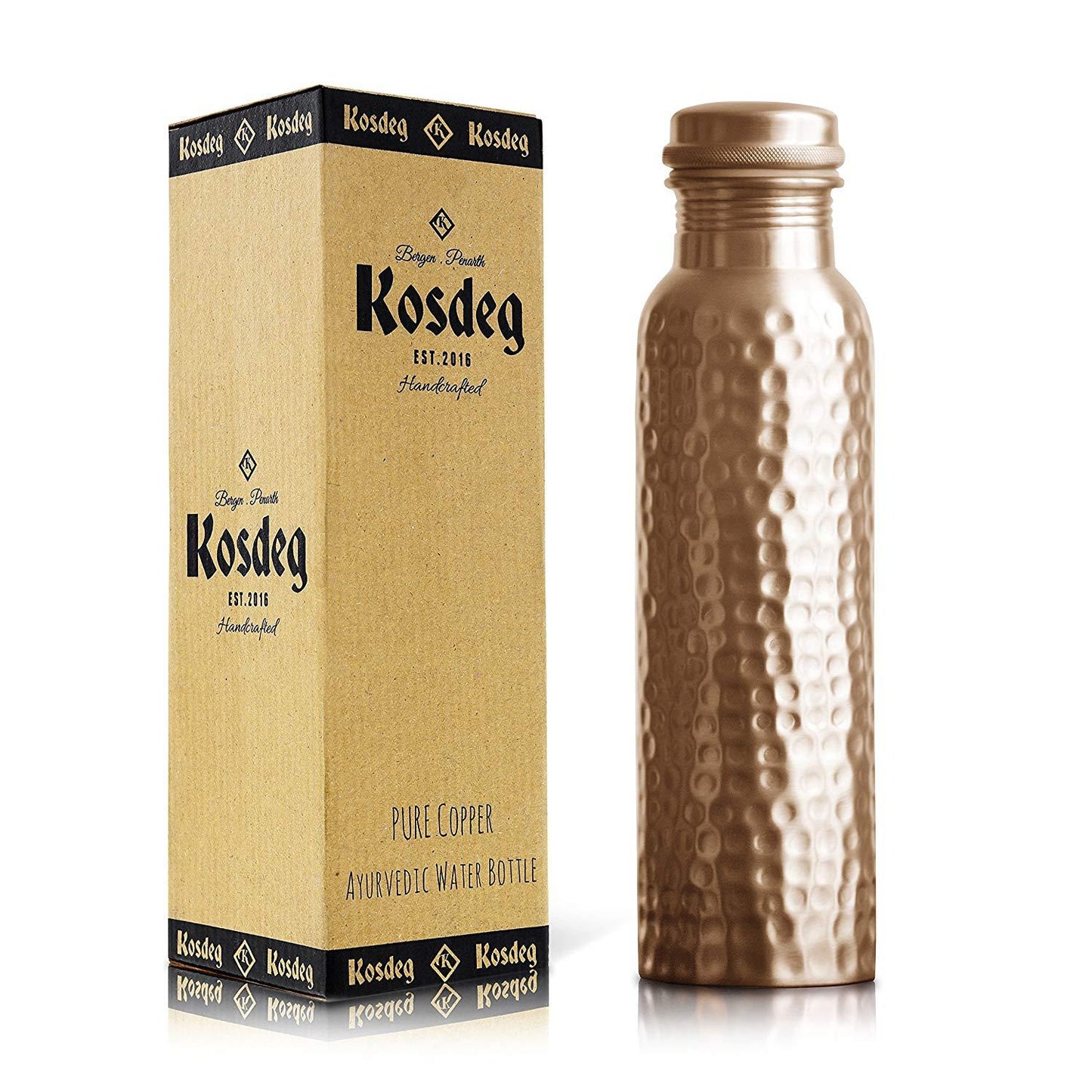 Kosdeg Copper Water Bottle 34 oz