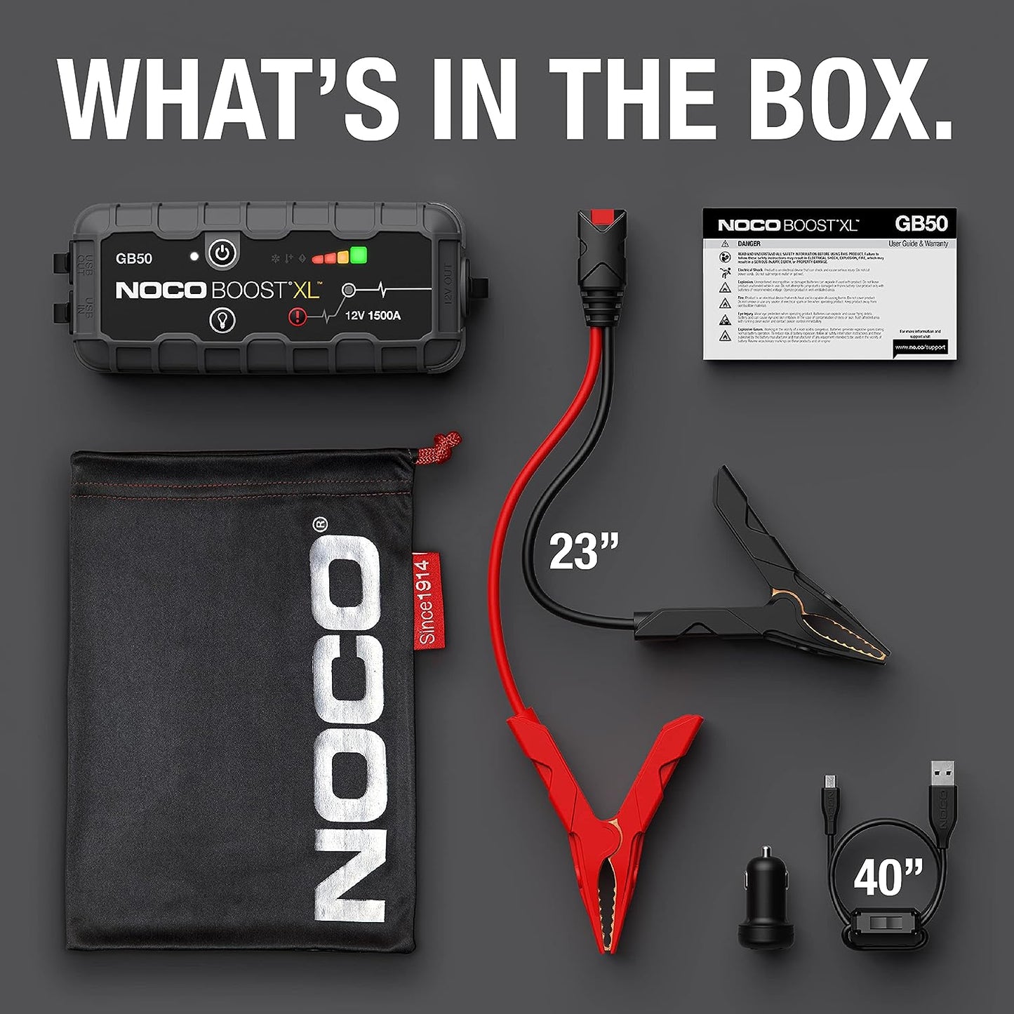 Noco Boost XL Ultrasafe Jump Starter 12V 1500A