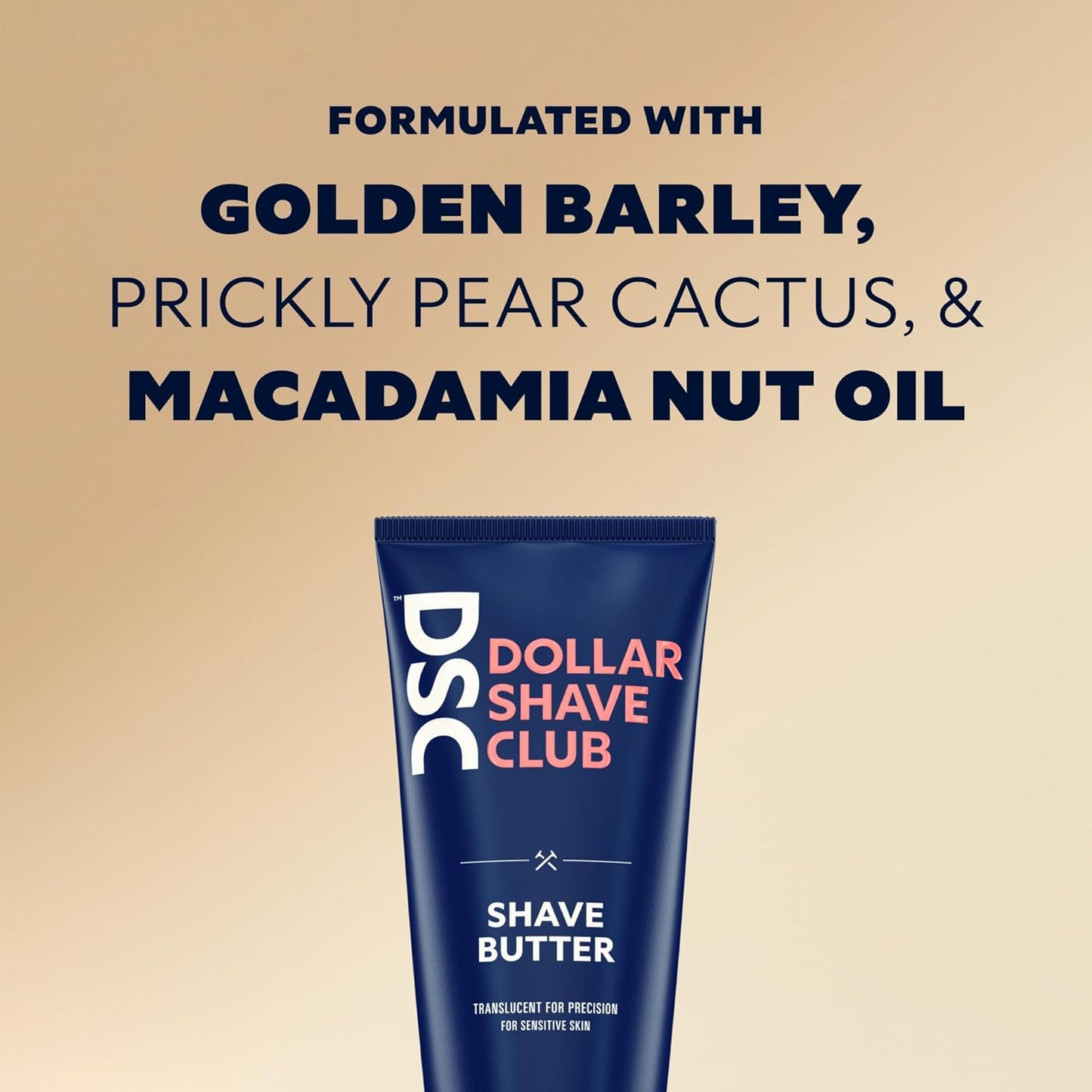 Dollar Shave Club Shave Butter Translucent For Sensitive Skin 177ml / 6 fl oz