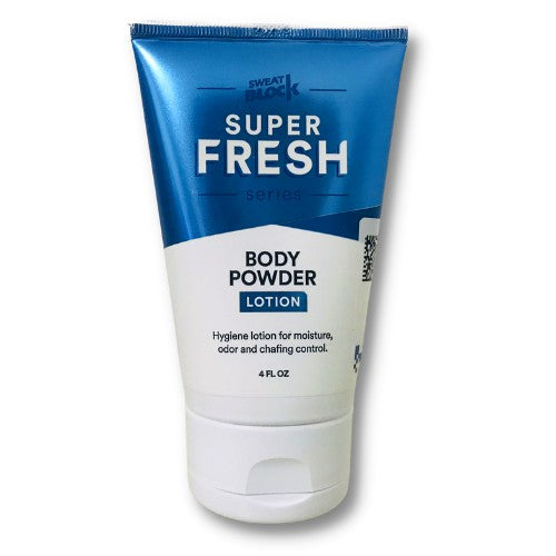 SweatBlock Super Fresh Body Powder Lotion For Men and Women, 4 fl.oz