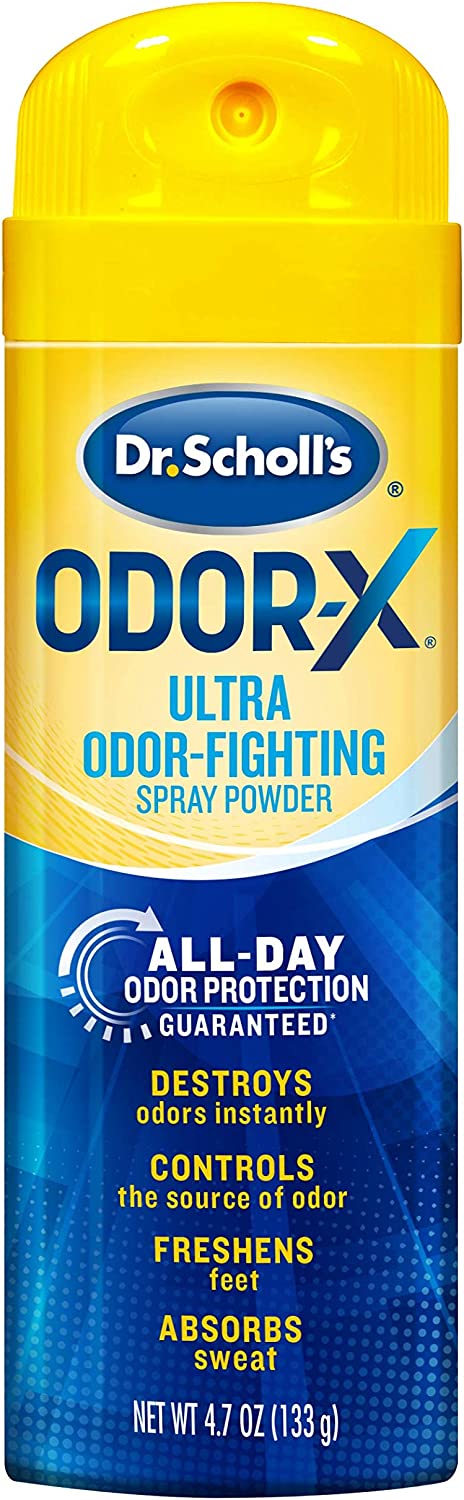 Dr. Scholl's Odor-X Ultra Odor-Fighting Foot Spray Powder All-Day Odor Protection - 133g