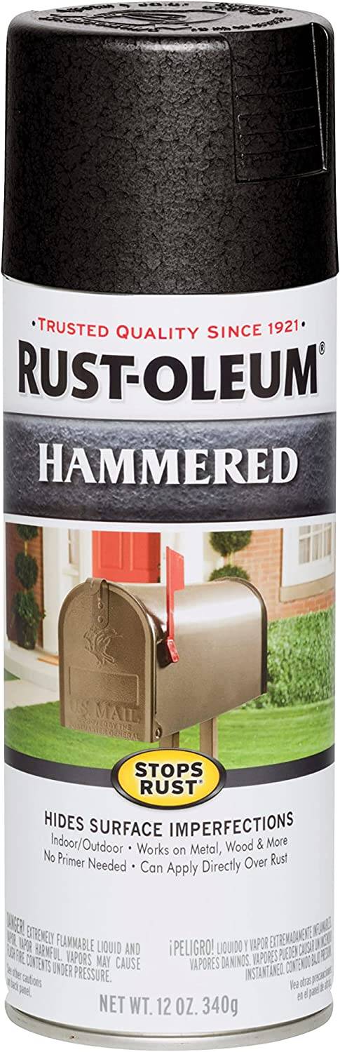 Rust - Oleum Hammered Stops Rust Hides Surface Imperfections 12 Oz